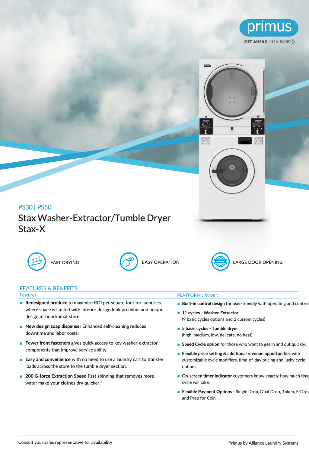 Stax Washer-Extractor / Tumble Dryer